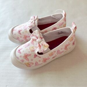 Blowtish Pink Buttertly Slip On Sneakers in Soft Pink NWOT size kids 10T